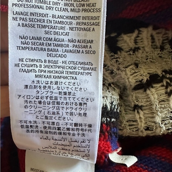 GUCCI Striped Wool Sweater With King Spaniel Intarsia Blue In Red Size… - Picture 12 of 12